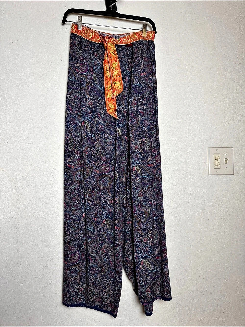 Women's Paisley Wide Leg wrap Pants 20